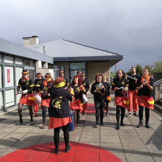 Troupe de batucada à la MJC de Rodez